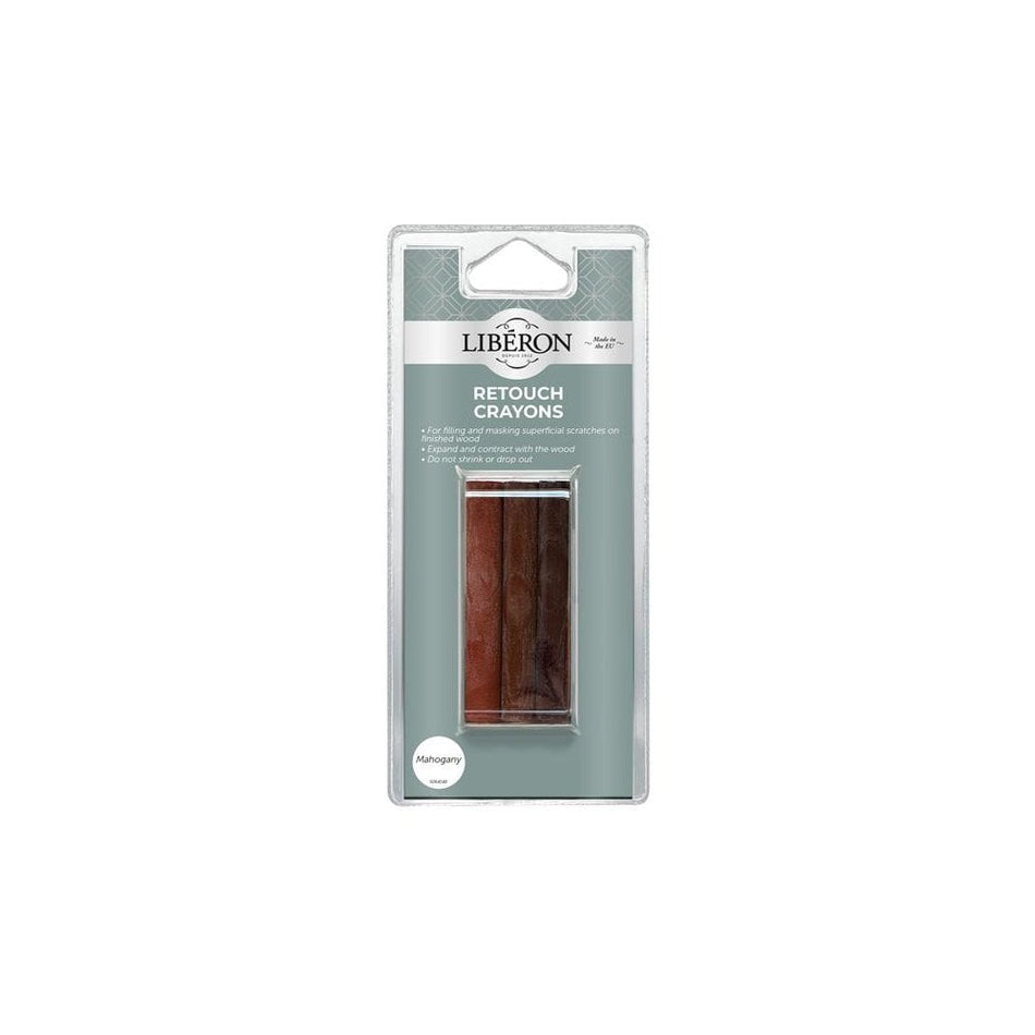 Liberon Retouch Crayons Mahogany (3 Pack)-LIBRCMN