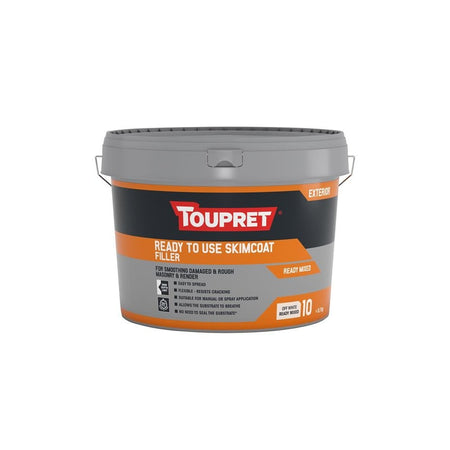 Toupret Ready to use Skimcoat Filler 10kg-TOUTTEGFAP10
