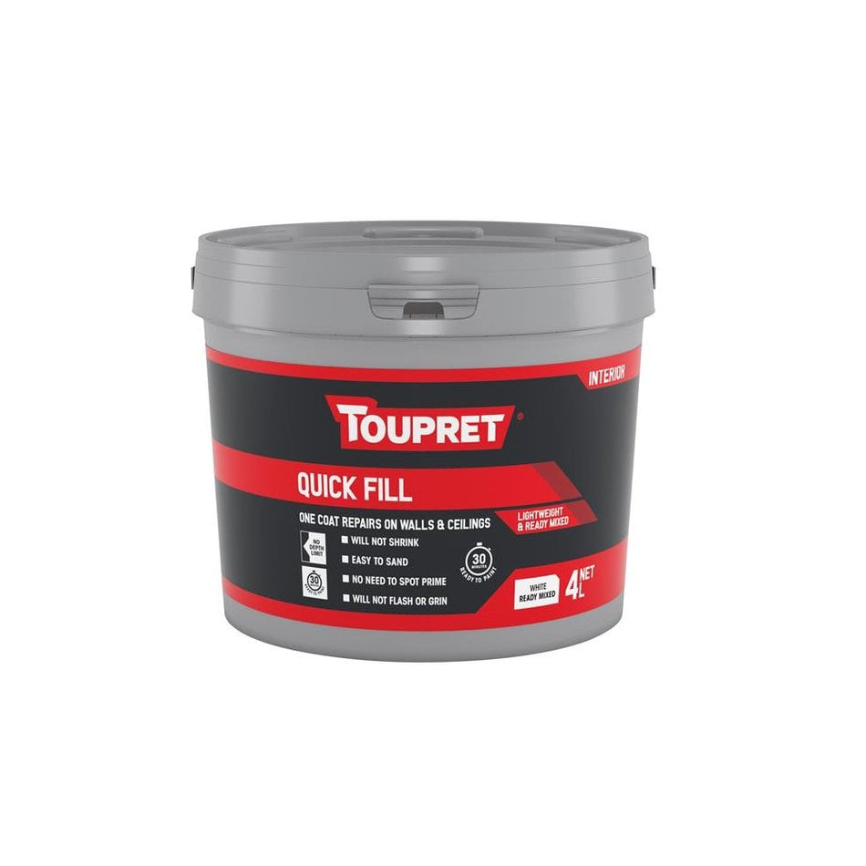 Toupret Quick Fill (Interior) - 4 litre-TOUTTREDLP04