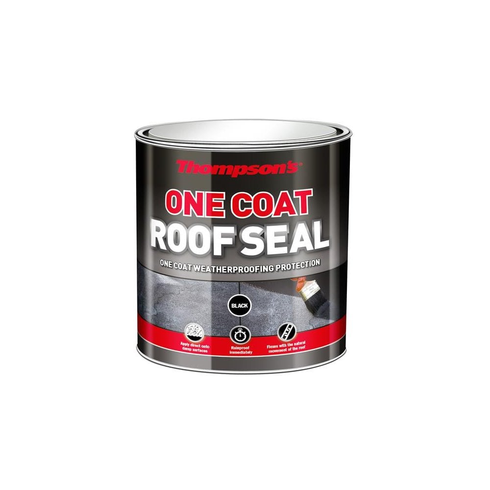 Ronseal Thompson's One Coat Roof Seal Black 5 litre-RSLOCRSB5L