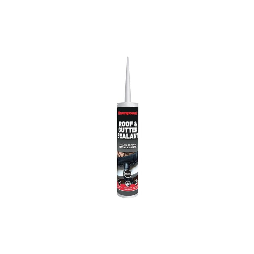 Ronseal Thompson's Roof & Gutter Sealant Black 310ml-RSLTRGSB310