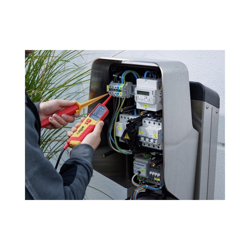 Wiha eMobility Voltage and Continuity Tester 12-1,000 V AC, CAT IV-WHA44319