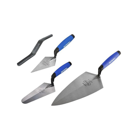 Faithfull Prestige Professional Brick Trowel Set, 4 Piece-FAIPTFSET4