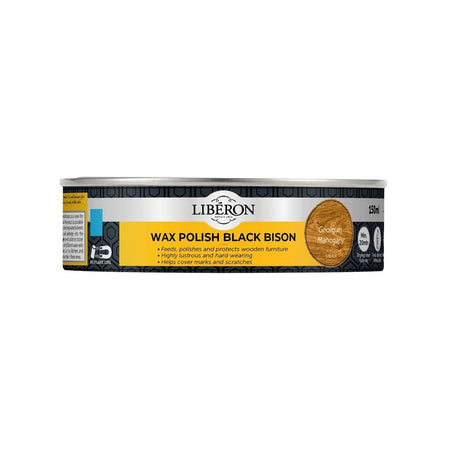 Liberon Black Bison Wax Paste Georgian Mahogany 150ml-LIBBPWGM150N
