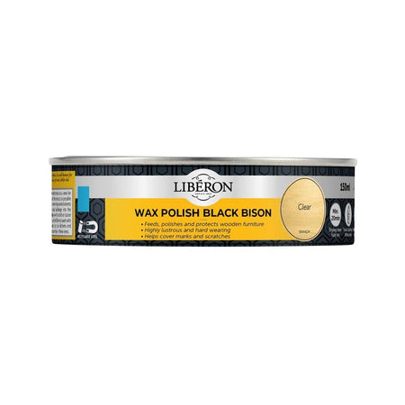 Liberon Black Bison Wax Paste Clear 150ml-LIBBPWCL150N