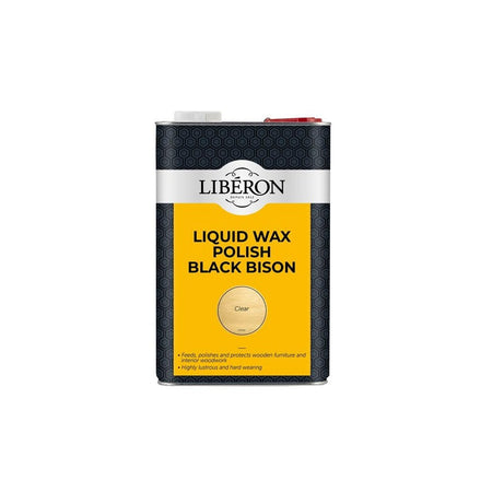 Liberon Liquid Wax Polish Black Bison Clear 5 litre-LIBBBLWCL5LN