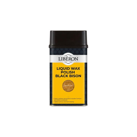 Liberon Liquid Wax Polish Black Bison Medium Oak 500ml-LIBBLWMO500N