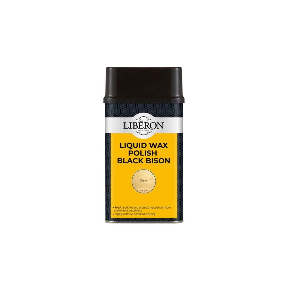 Liberon Liquid Wax Polish Black Bison Clear 500ml-LIBBLWCL500N