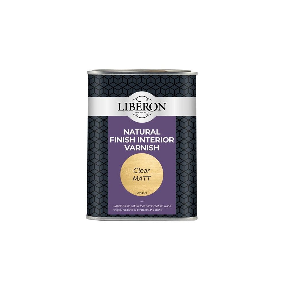 Liberon Natural Finish Interior Varnish Clear Matt 1 litre-LIBELNFIVCMN