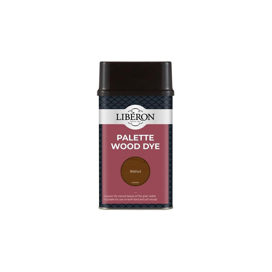 Liberon Palette Wood Dye Walnut 500ml-LIBWDPW500N