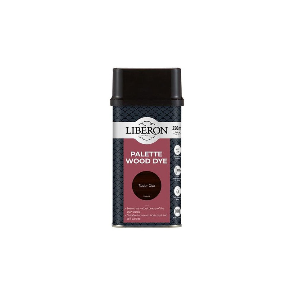 Liberon Palette Wood Dye Tudor Oak 250ml-LIBWDPTO250N