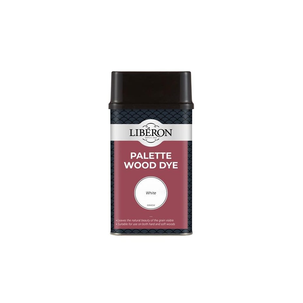 Liberon Palette Wood Dye White 500ml-LIBWDPWH500N