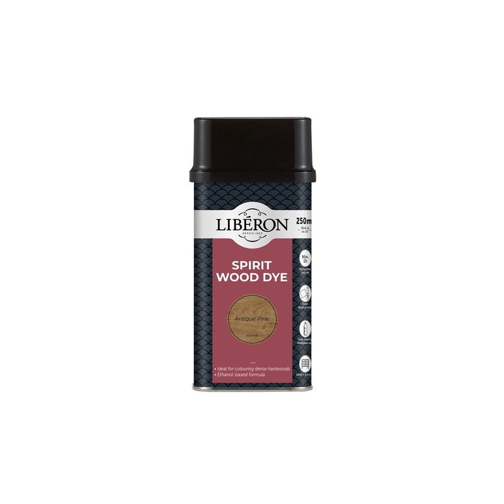 Liberon Spirit Wood Dye Antique Pine 250ml-LIBWDSAP250N
