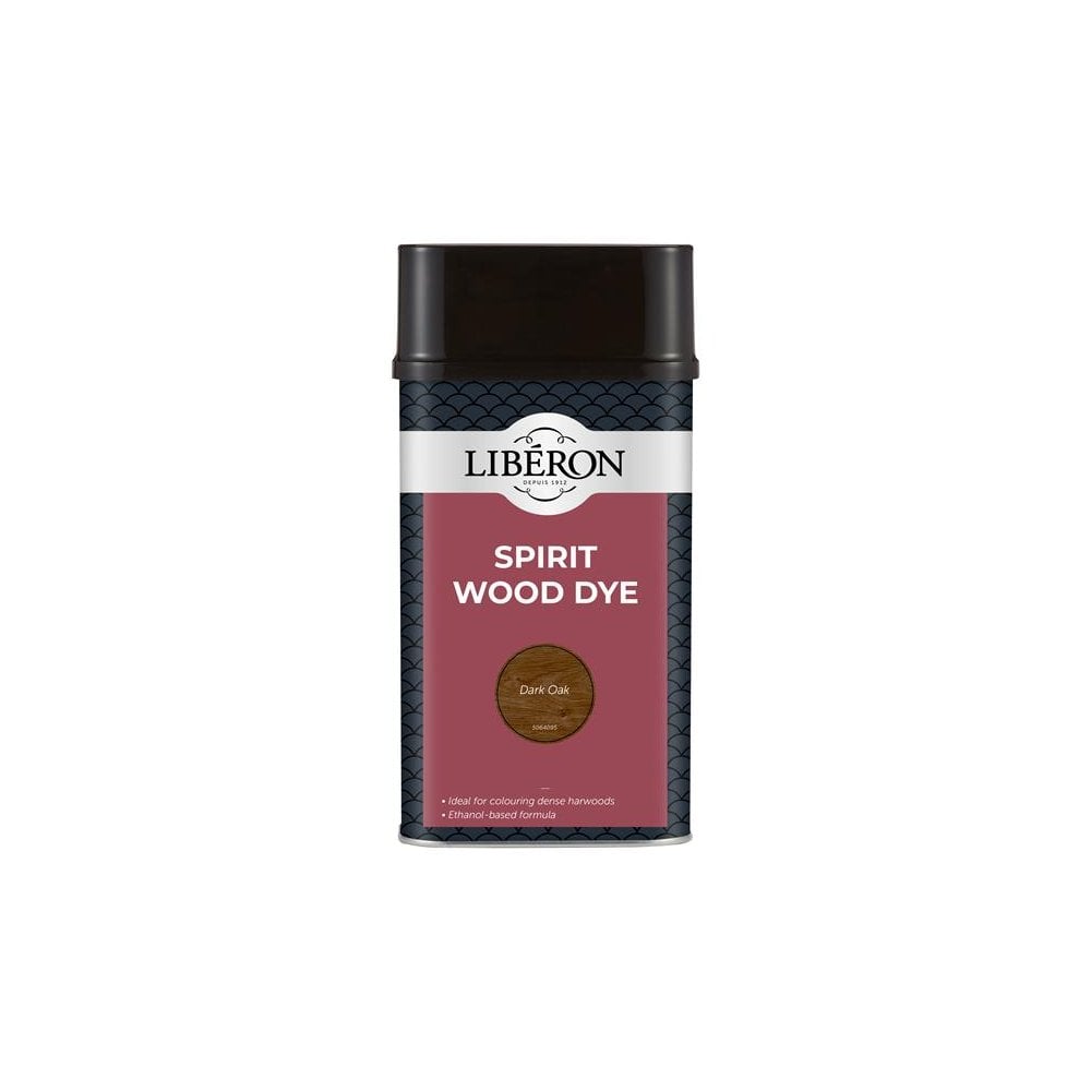 Liberon Spirit Wood Dye Dark Oak 1 litre-LIBSDDO1LN