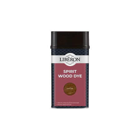 Liberon Spirit Wood Dye Dark Oak 1 litre-LIBSDDO1LN
