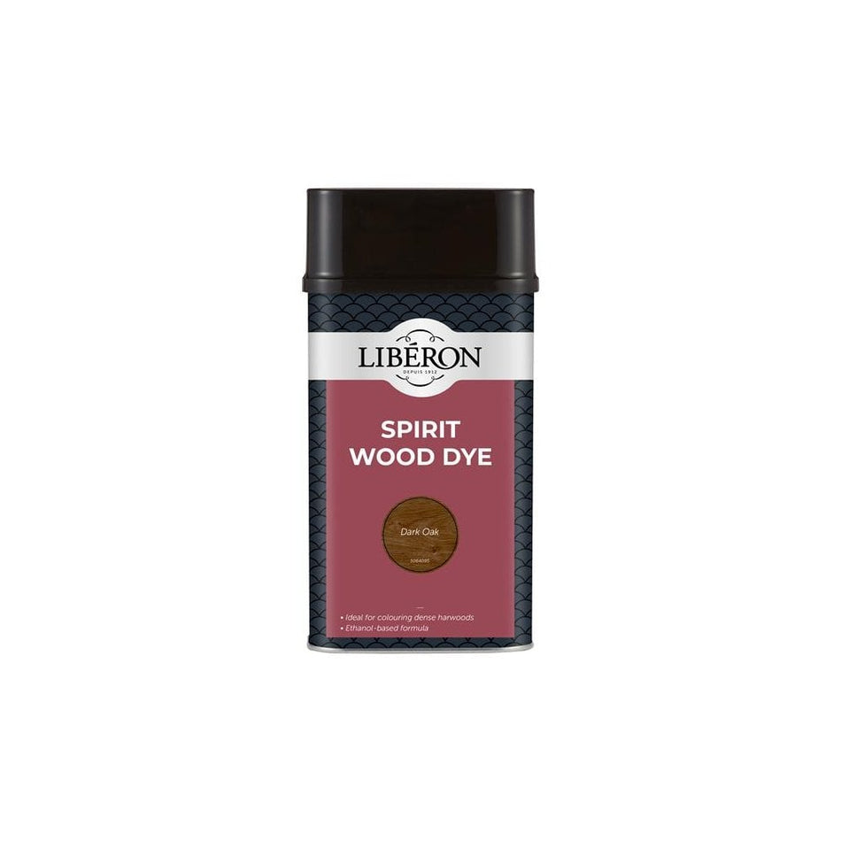 Liberon Spirit Wood Dye Dark Oak 1 litre-LIBSDDO1LN
