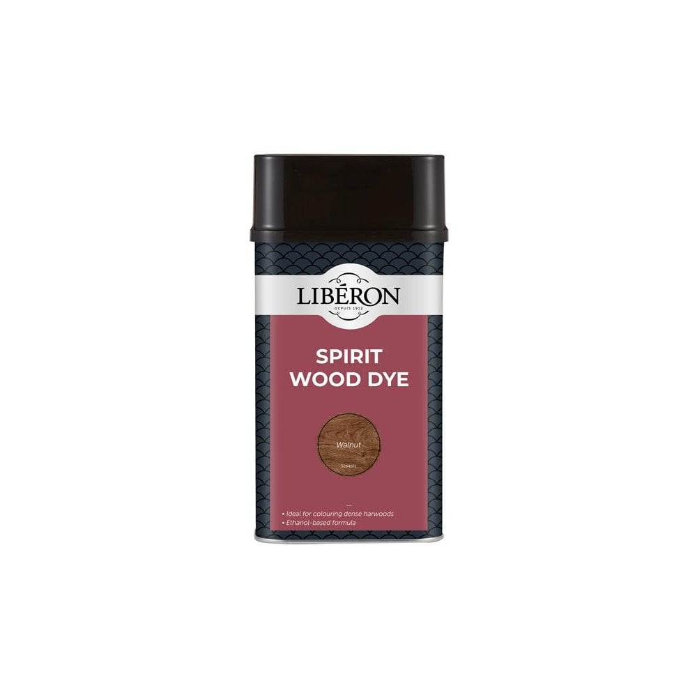 Liberon Spirit Wood Dye Walnut 1 litre-LIBSDW1LN
