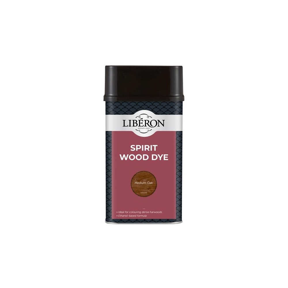Liberon Spirit Wood Dye Medium Oak 1 litre-LIBSDMO1LN