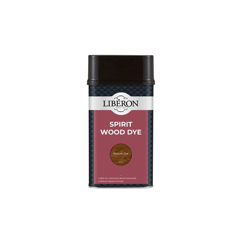 Liberon Spirit Wood Dye Medium Oak 1 litre-LIBSDMO1LN