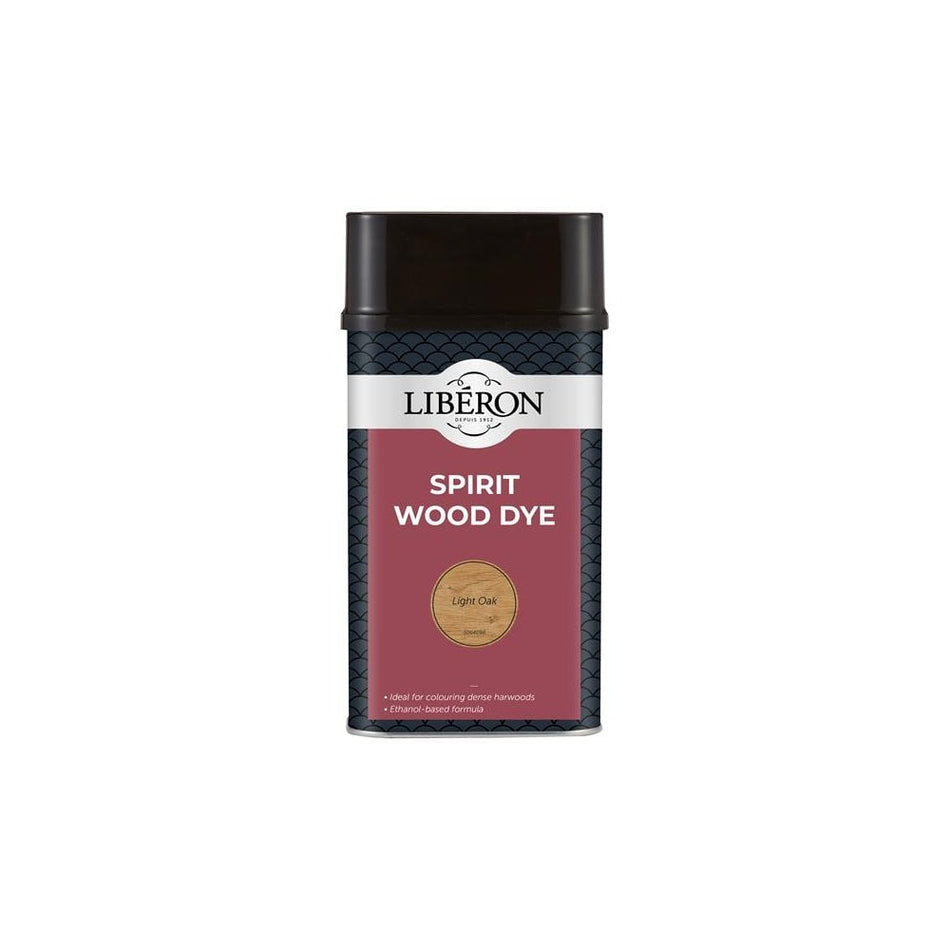 Liberon Spirit Wood Dye Light Oak 1 litre-LIBSDLO1LN