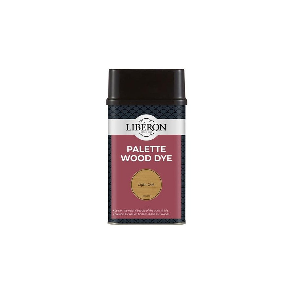 Liberon Palette Wood Dye Light Oak 500ml-LIBWDPLO500N