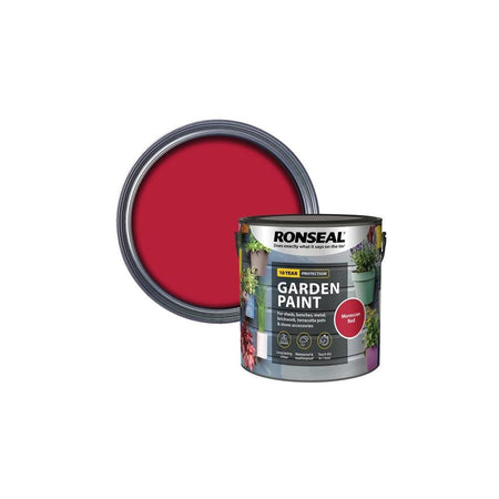 Ronseal Garden Paint Moroccan Red 2.5 litre-RSLGPMR25L