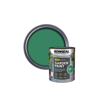 Ronseal Garden Paint Rainforest Green 750ml-RSLGPRG750