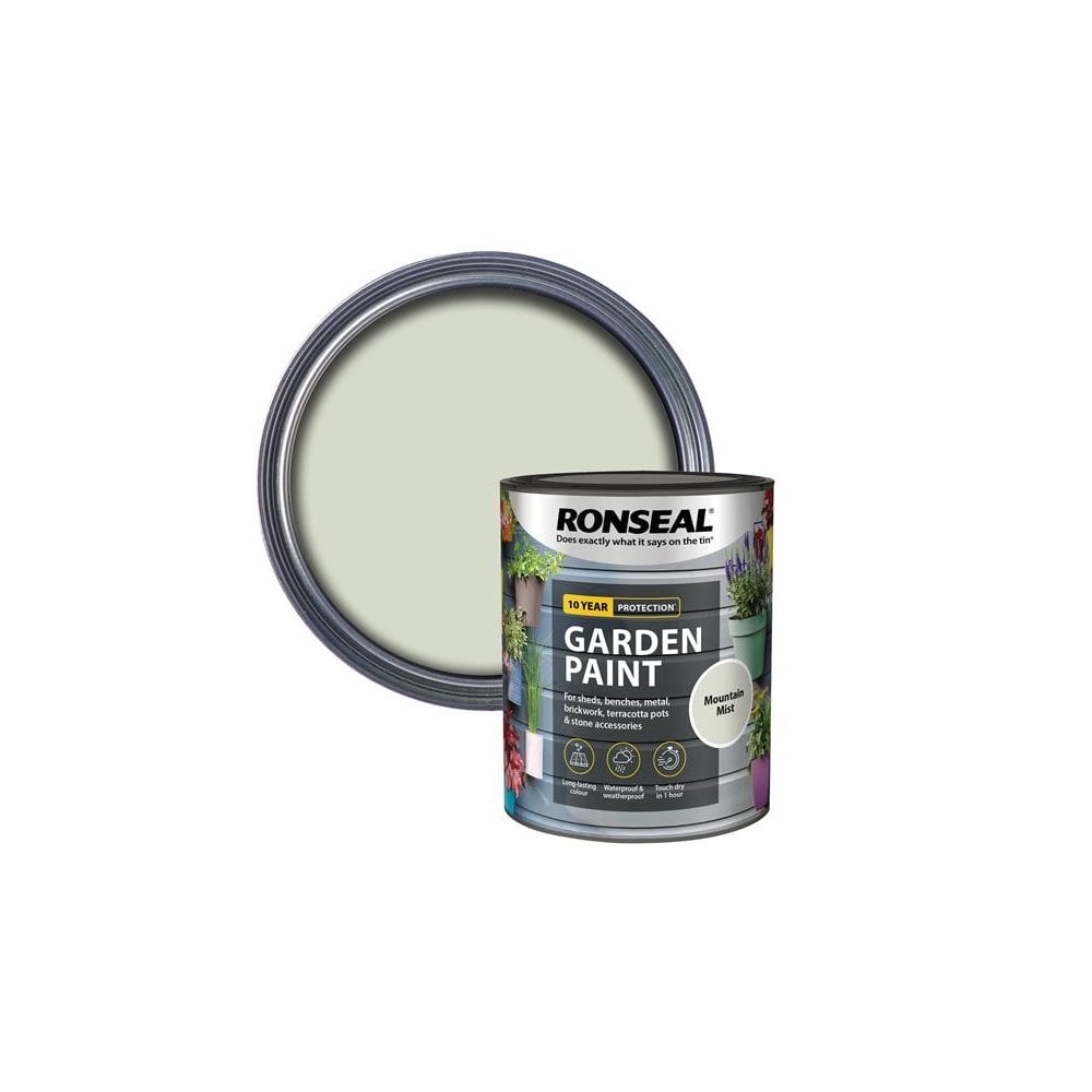 Ronseal Garden Paint Mountain Mist 750ml-RSLGPMM750