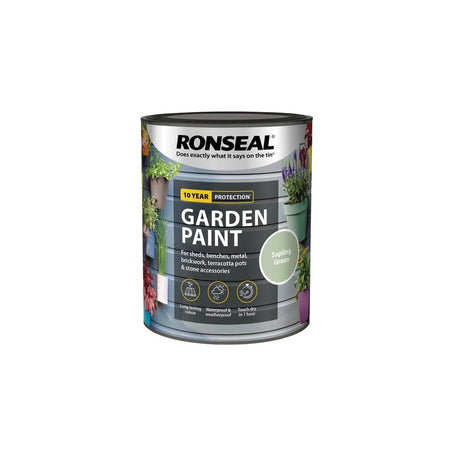 Ronseal Garden Paint Sapling Green 750ml-RSLGPSG750