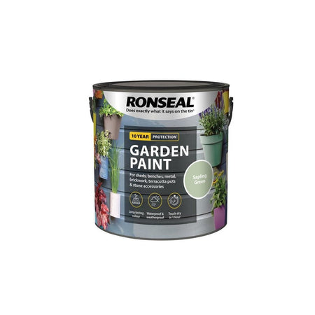 Ronseal Garden Paint Sapling Green 2.5 litre-RSLGPSG25L