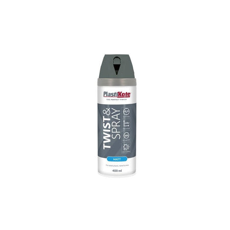 PlastiKote Twist & Spray Matt 400ml Blue Steel-PKT23123