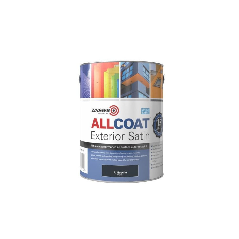 Zinsser AllCoat® Exterior Anthracite 1 litre-ZINACEAN1L