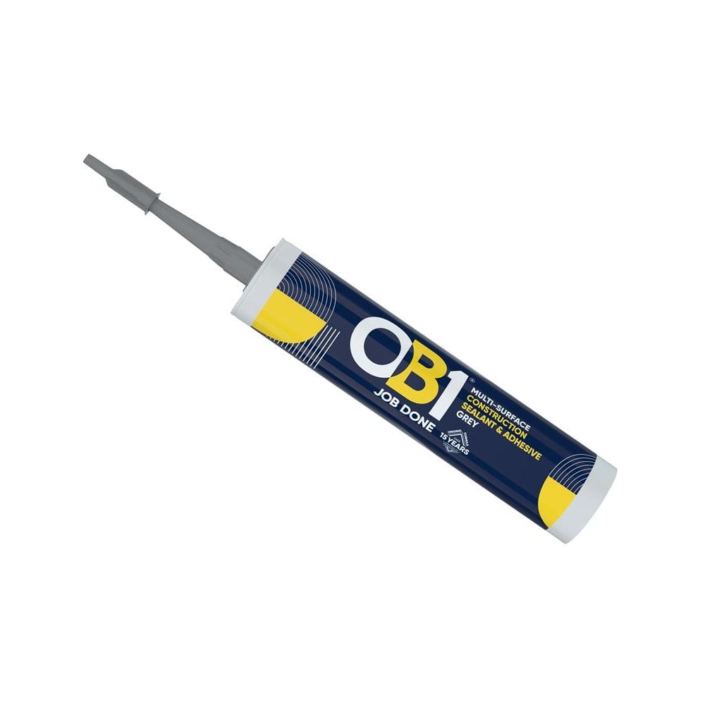 OB1® Hybrid Sealant & Adhesive Grey 290ml-OB130617357