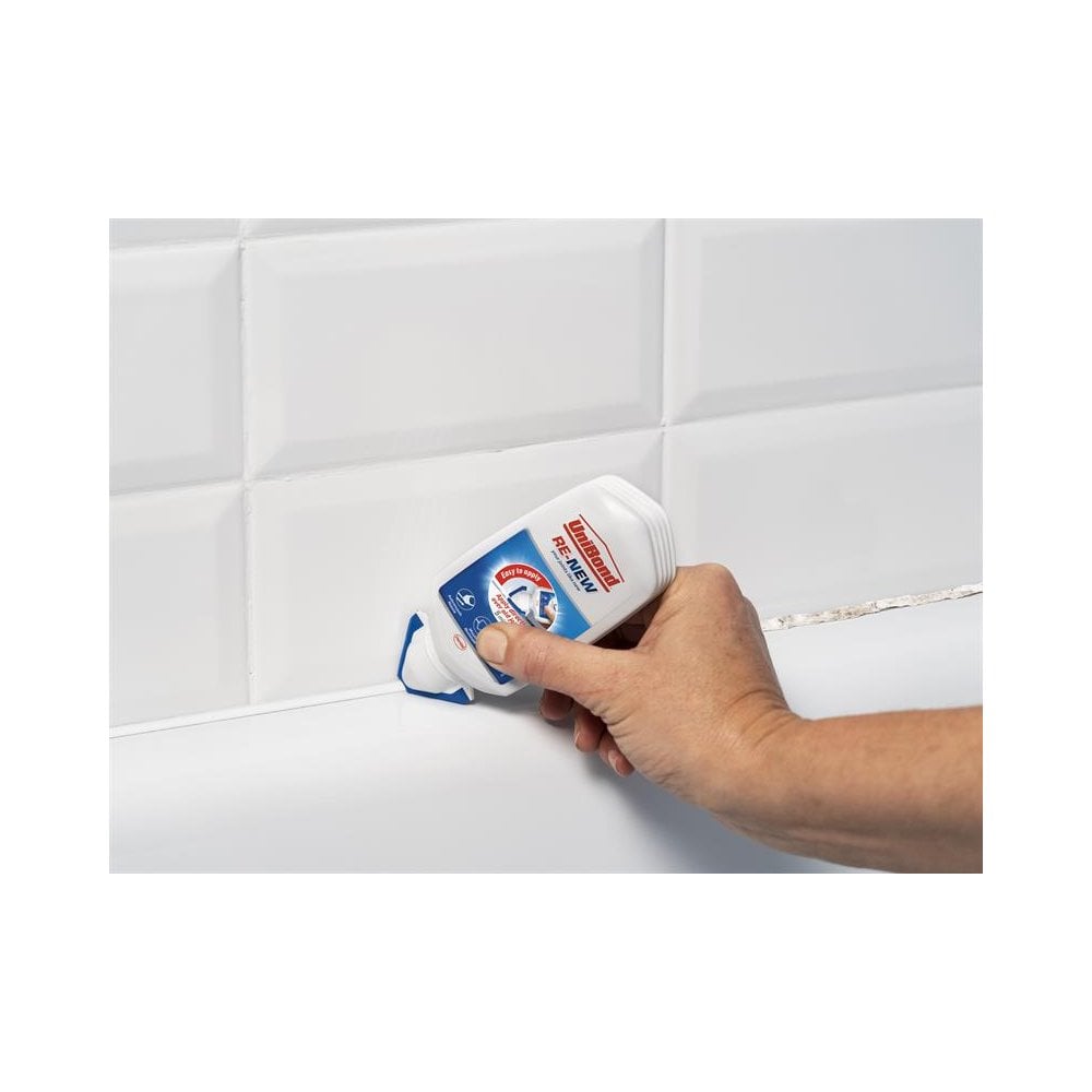 UniBond RE-NEW Silicone Sealant White 80ml-UNI2760633