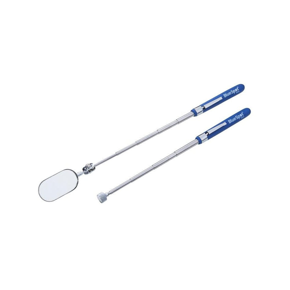 BlueSpot Tools Inspection Mirror and Pickup Tool Set, 2 Piece-B/S7306