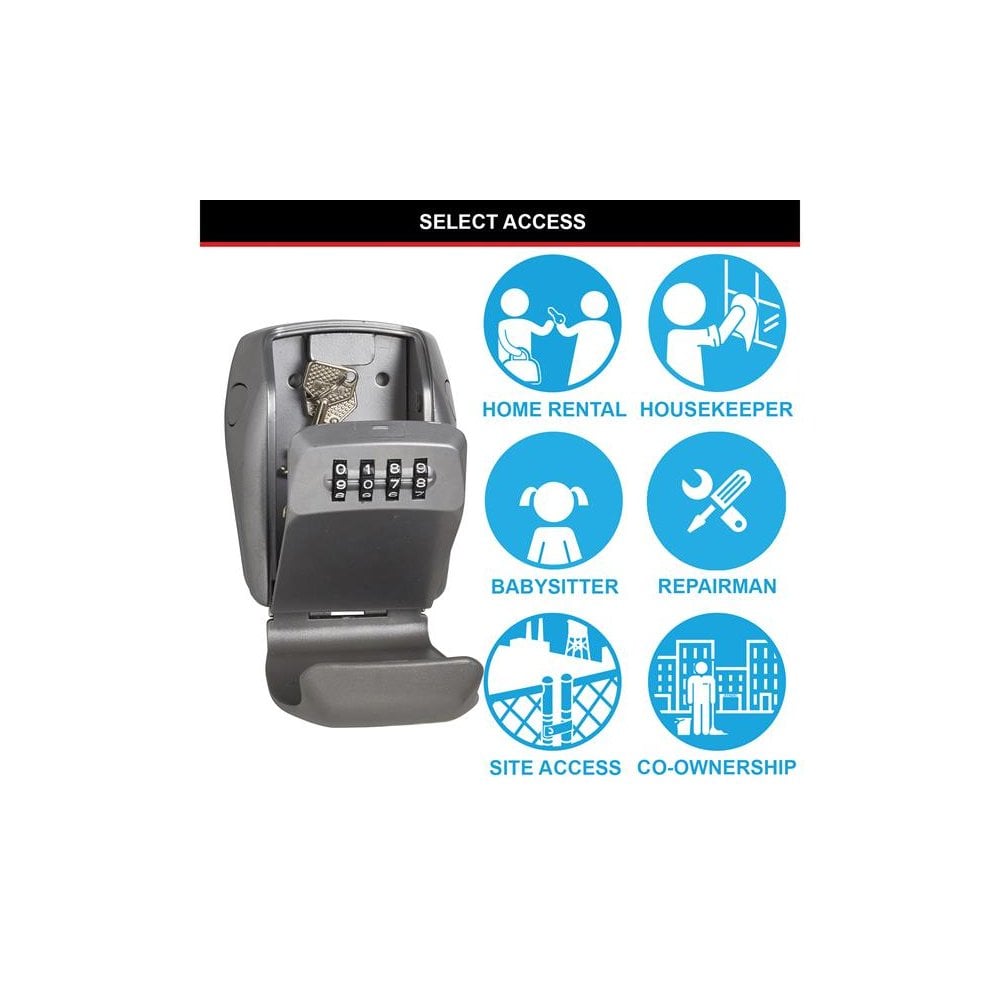 Master Lock 5415E Wall-Mounted Reinforced Key Lock Box Bagged-MLK5415EB