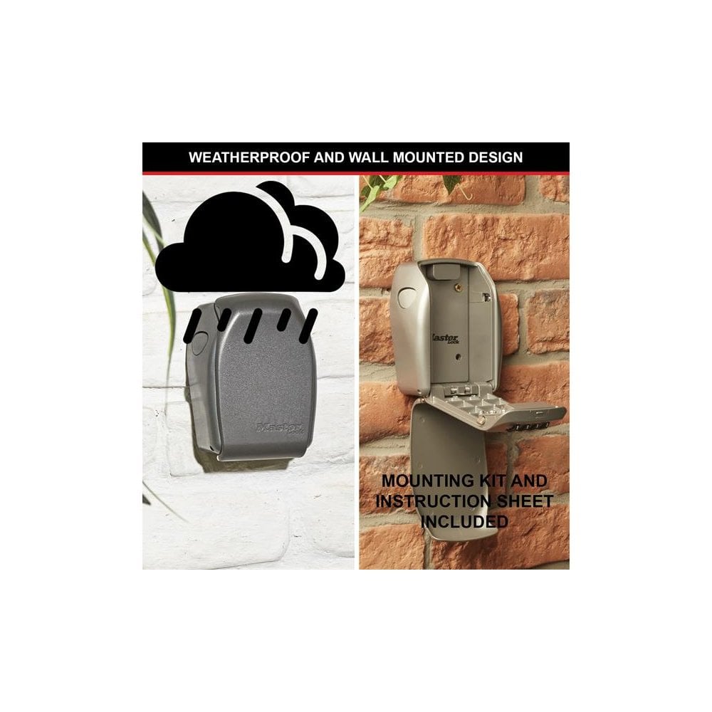 Master Lock 5415E Wall-Mounted Reinforced Key Lock Box Bagged-MLK5415EB