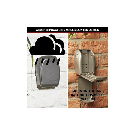 Master Lock 5415E Wall-Mounted Reinforced Key Lock Box Bagged-MLK5415EB