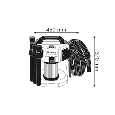 Bosch GAS 18V-10 L Professional L-Class Vacuum 18V Bare Unit-BSH6019C6302