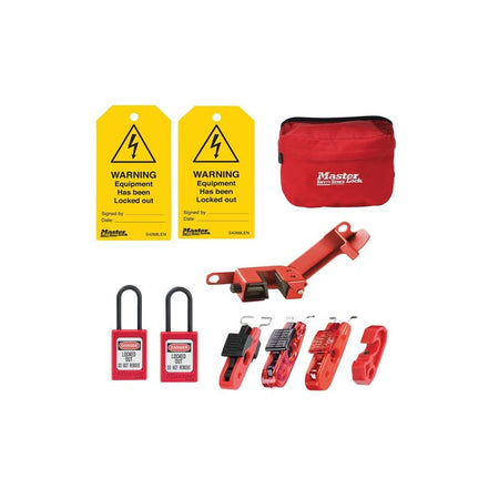 Master Lock Electrical Lockout Kit, 9 Piece-MLKSELECKIT2