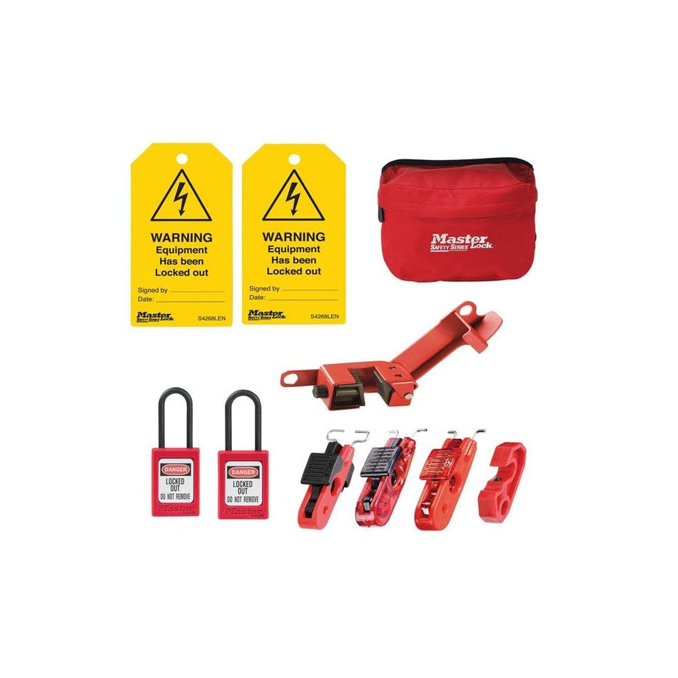 Master Lock Electrical Lockout Kit, 9 Piece-MLKSELECKIT2