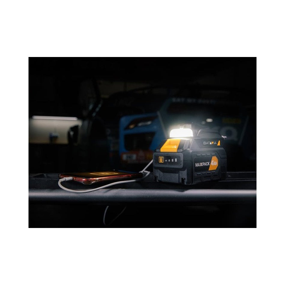 Batavia Battery USB Charging Adapter & Flashlight 18V-BAT7064210