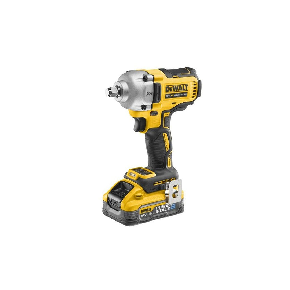 DEWALT DCF891H2T XR BL 1/2in HR Anvil Impact Wrench 18V 2 x 5.0Ah POWERSTACK™ Li-ion-DEWDCF891H2T