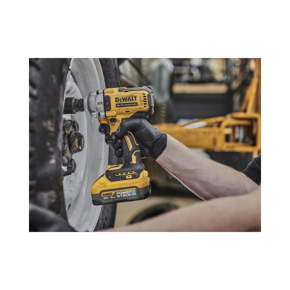 DEWALT DCF891H2T XR BL 1/2in HR Anvil Impact Wrench 18V 2 x 5.0Ah POWERSTACK™ Li-ion-DEWDCF891H2T