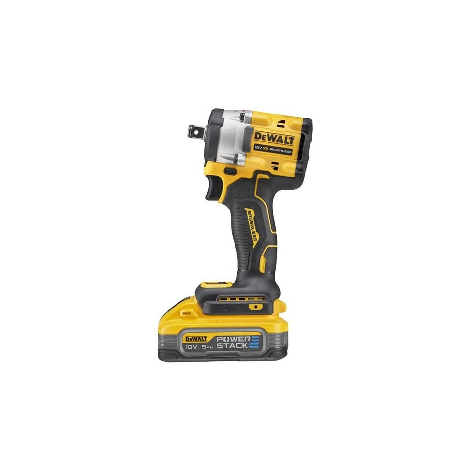 DEWALT DCF921H2T XR BL 1/2in Impact Wrench 18V 2 x 5.0Ah POWERSTACK™ Li-ion-DEWDCF921H2T