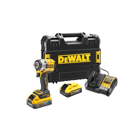 DEWALT DCF921H2T XR BL 1/2in Impact Wrench 18V 2 x 5.0Ah POWERSTACK™ Li-ion-DEWDCF921H2T