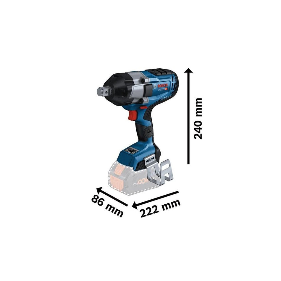 Bosch GDS 18V-1050 HC Pro BITURBO 3/4in Impact Wrench 18V Bare Unit-BSH6019J8200