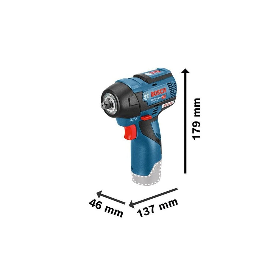Bosch GDR 12V-115 Professional 3/8in Impact Wrench 12V Bare Unit-BSH6019E0101