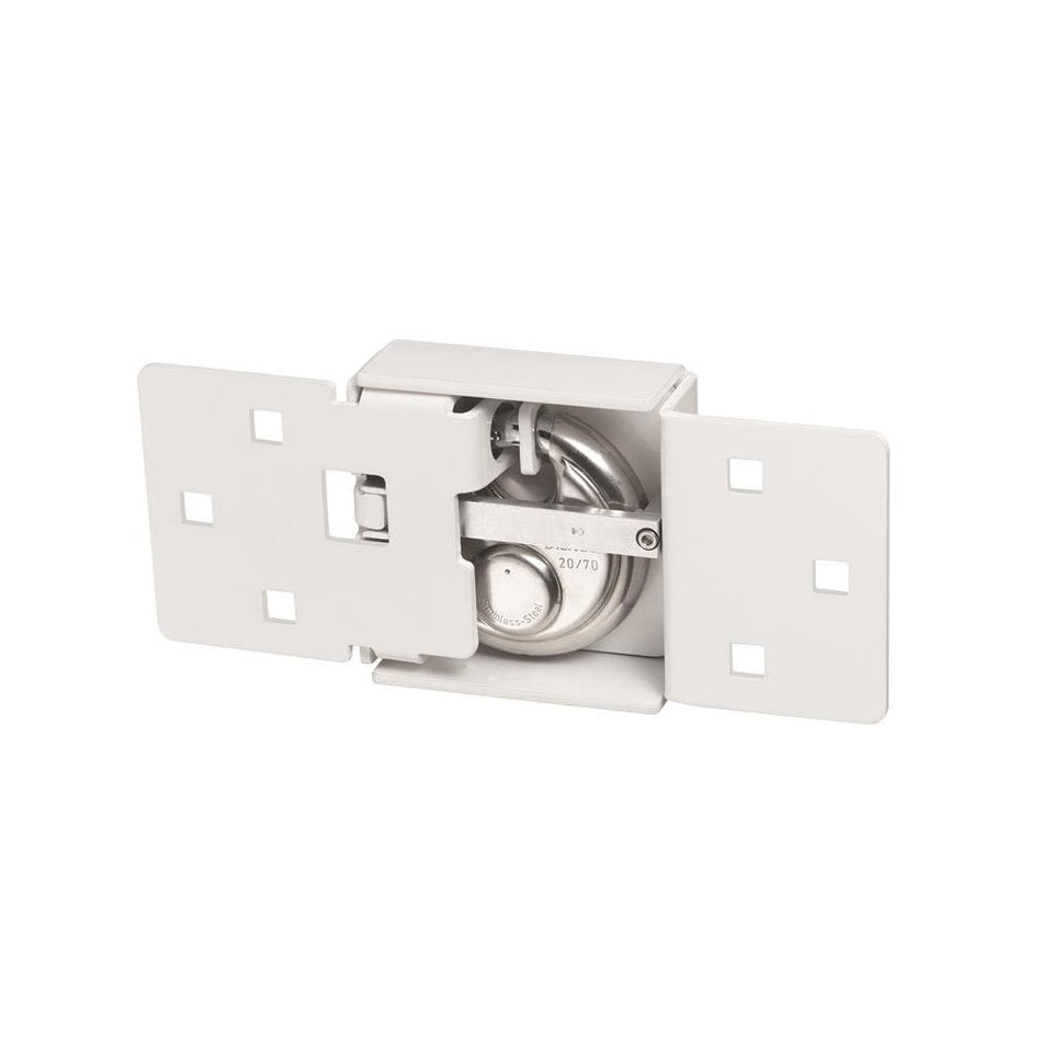 ABUS Mechanical 141/200 Diskus® Integral Van Lock White & 26/70mm Diskus® Padlock Twin Pack-ABUVANLOCKT