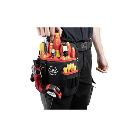 Wiha electrician Tool Set, 18 Piece (inc. Belt Pouch)-WHA44574